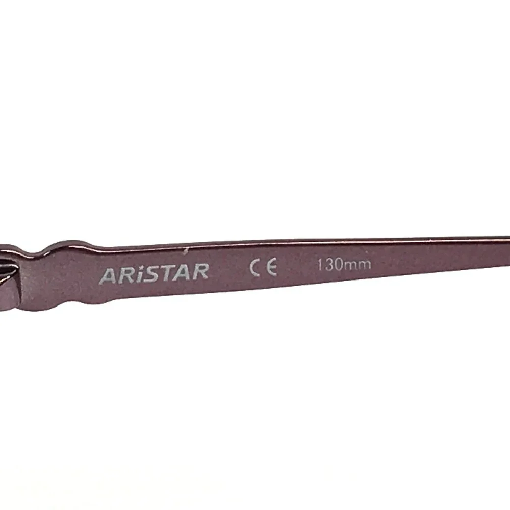 Aristar Petite Eyeglasses Frames AR16380 513 Wine Purple Half Rim 49-17-130